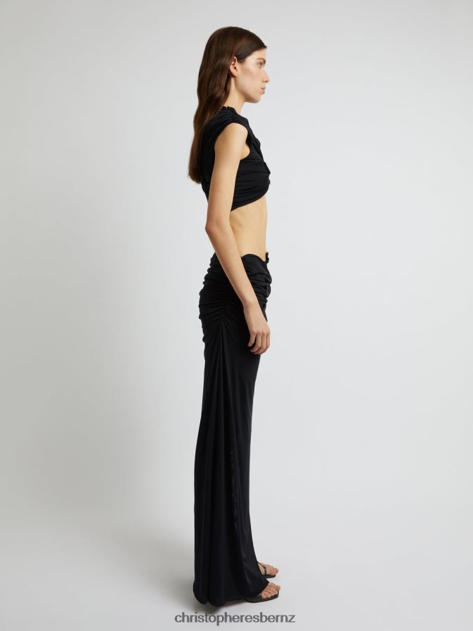 Christopher Esber Black Venus Crop Top Clothing R68N6Z82