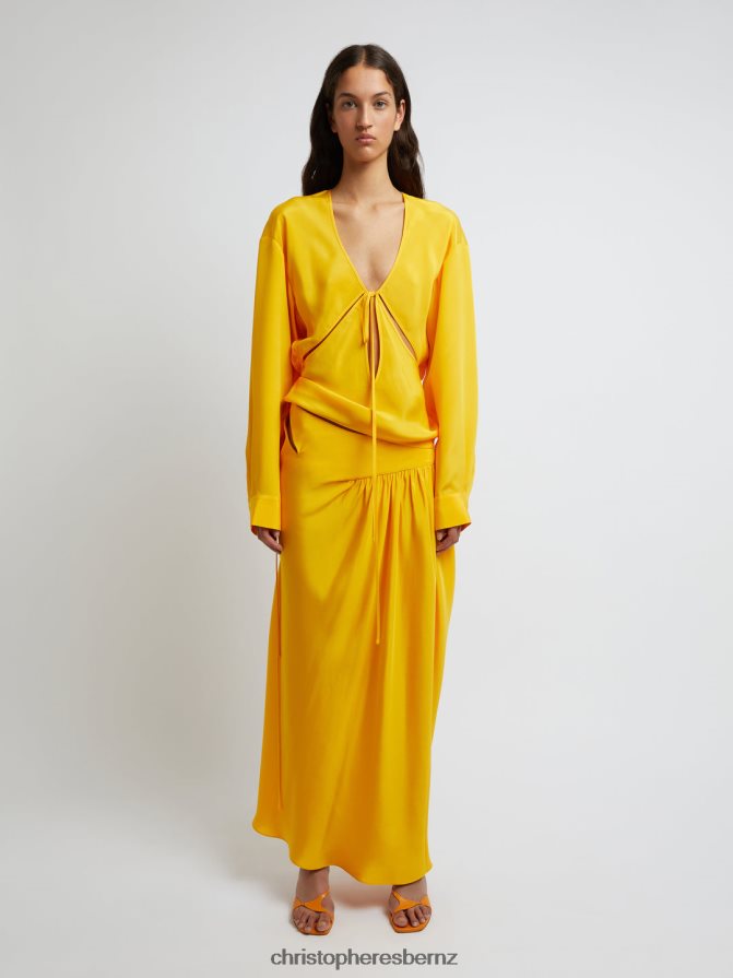 Christopher Esber Mango Triquetra Front Tie Shirt Clothing R68N6Z102