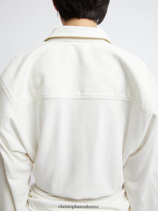 Christopher Esber Natural Deconstruct Denim Cummerbund Shirt Clothing R68N6Z165