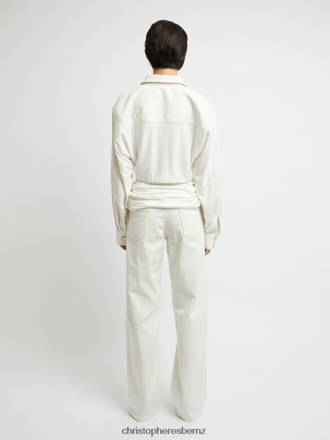 Christopher Esber Natural Deconstruct Denim Cummerbund Shirt Clothing R68N6Z165