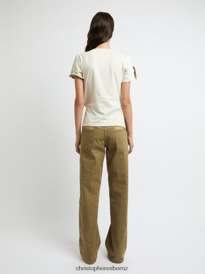 Christopher Esber Putty Nacreous Crushed Tee Clothing R68N6Z91