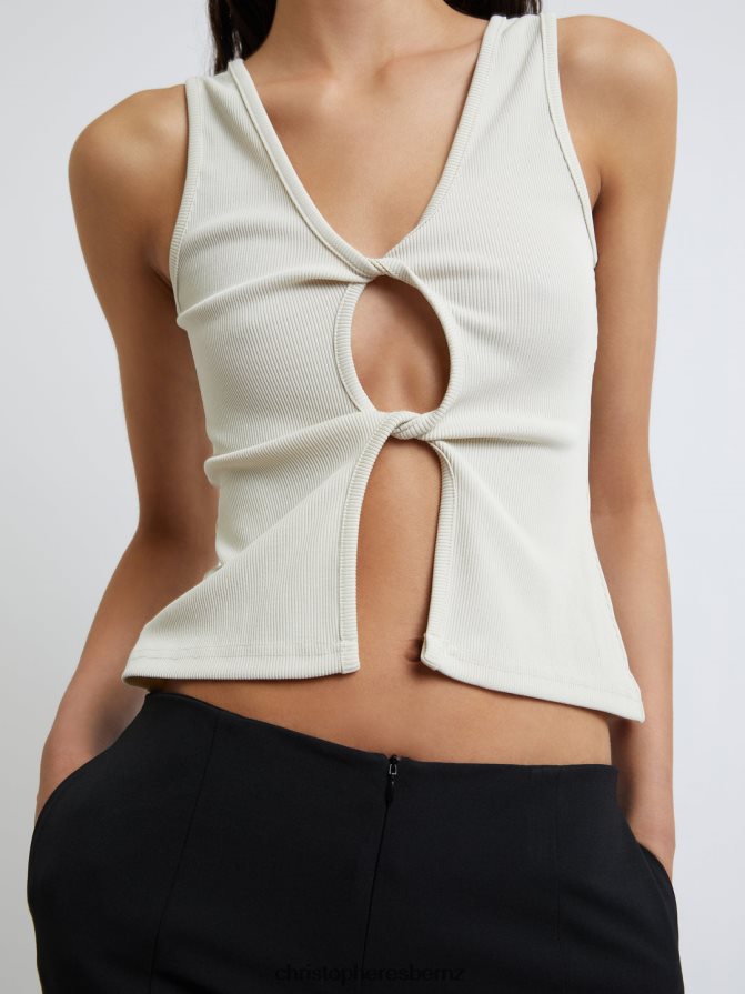 Christopher Esber Putty Open Twist Tank Clothing R68N6Z89