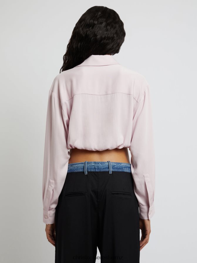 Christopher Esber Rose/Quartz Wrapped Crop Shirt Clothing R68N6Z118