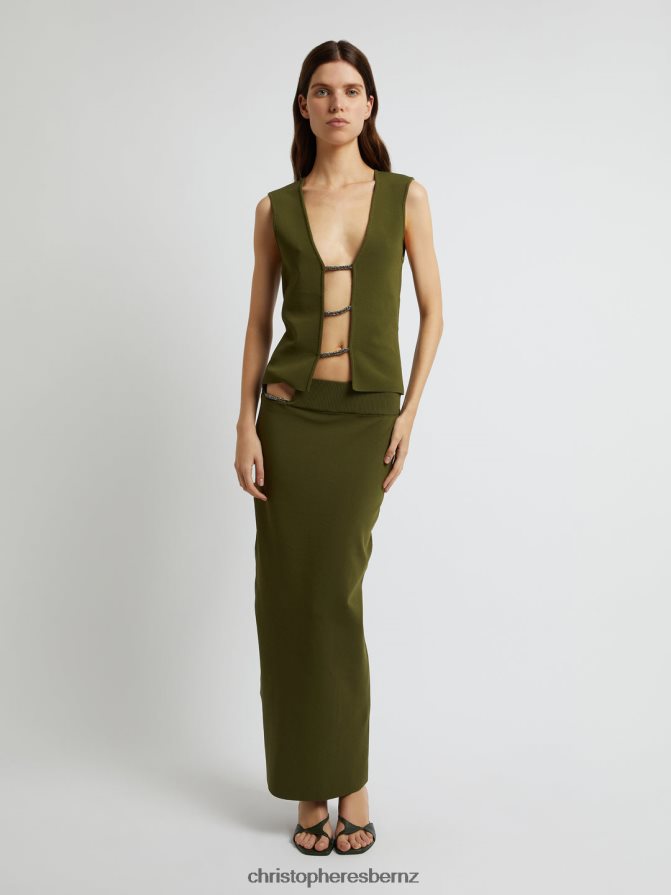 Christopher Esber Seaweed Crystalline Lattice Top Clothing R68N6Z98