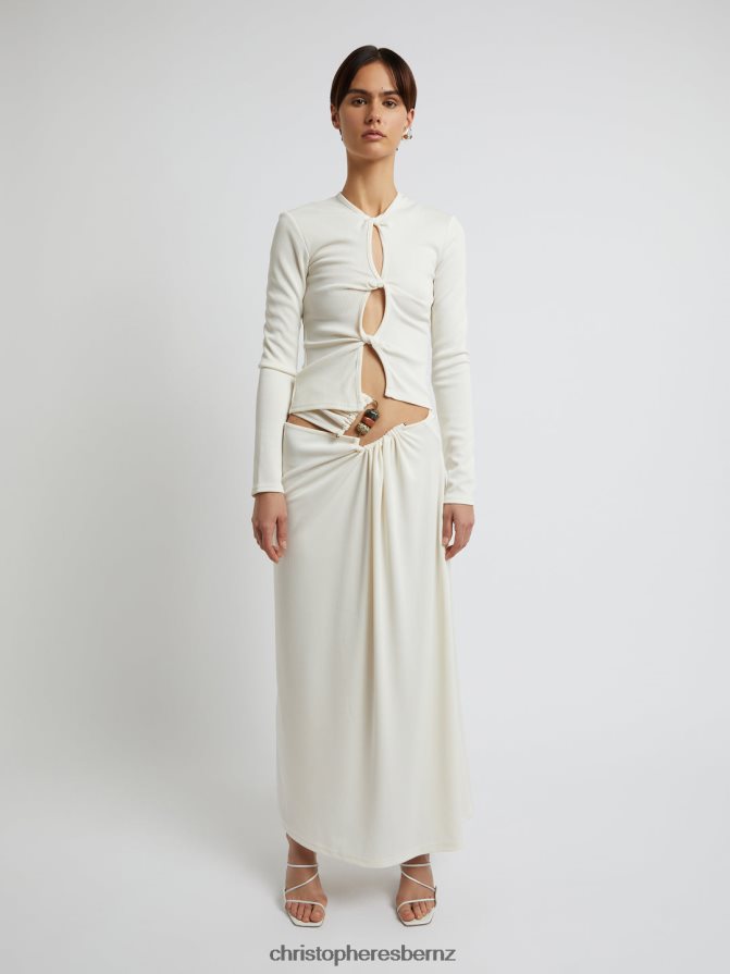 Christopher Esber Snow Open Twist Long Sleeve Top Clothing R68N6Z96