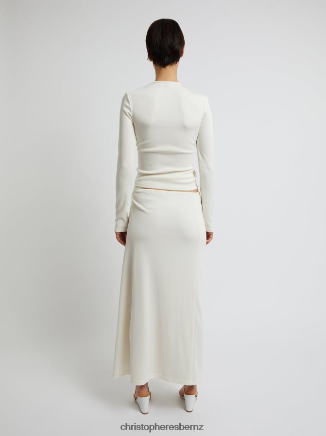 Christopher Esber Snow Open Twist Long Sleeve Top Clothing R68N6Z96