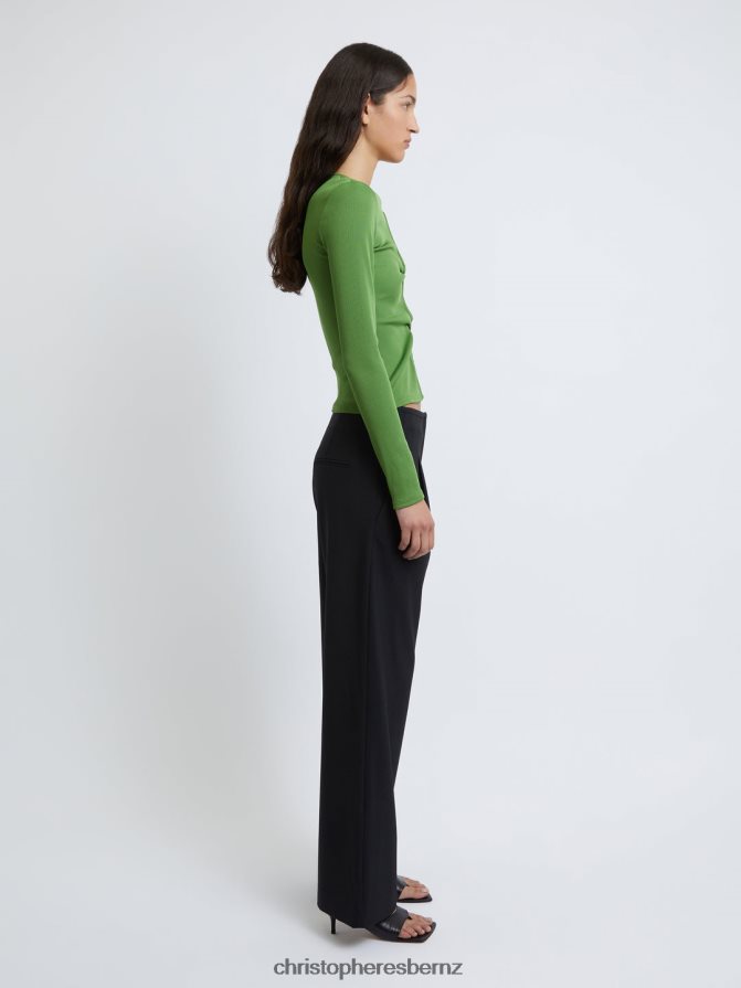 Christopher Esber Stem Open Twist Long Sleeve Top Clothing R68N6Z94