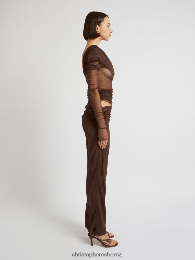 Christopher Esber Walnut Veiled Top Clothing R68N6Z107