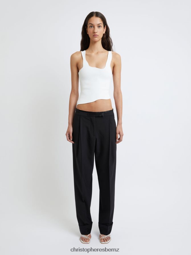 Christopher Esber White Encircled Edge Rib Tank Clothing R68N6Z85