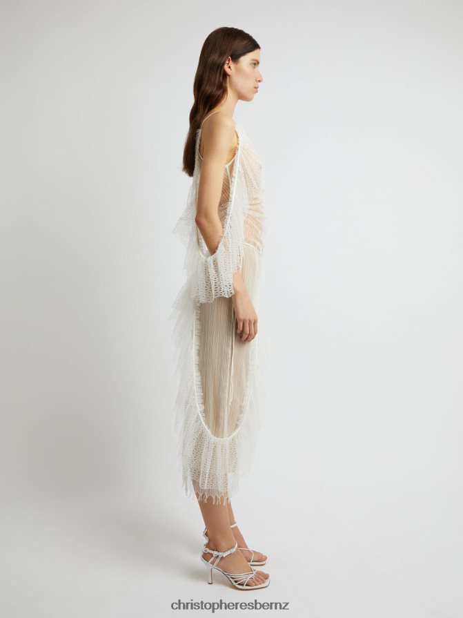 Christopher Esber White Laced Cascade Tank Clothing R68N6Z104