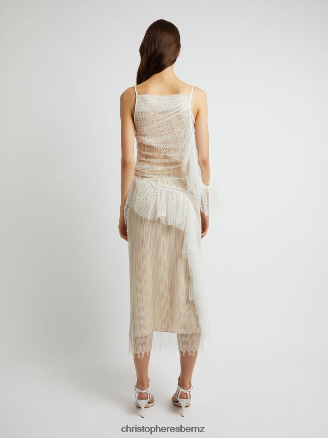 Christopher Esber White Laced Cascade Tank Clothing R68N6Z104