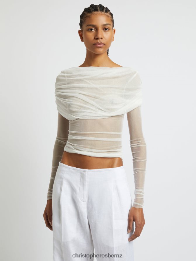 Christopher Esber White Veiled Top Clothing R68N6Z105