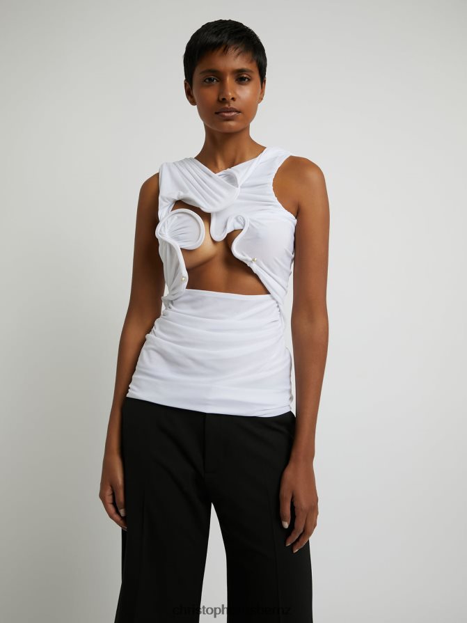 Christopher Esber White Venus Top Clothing R68N6Z123