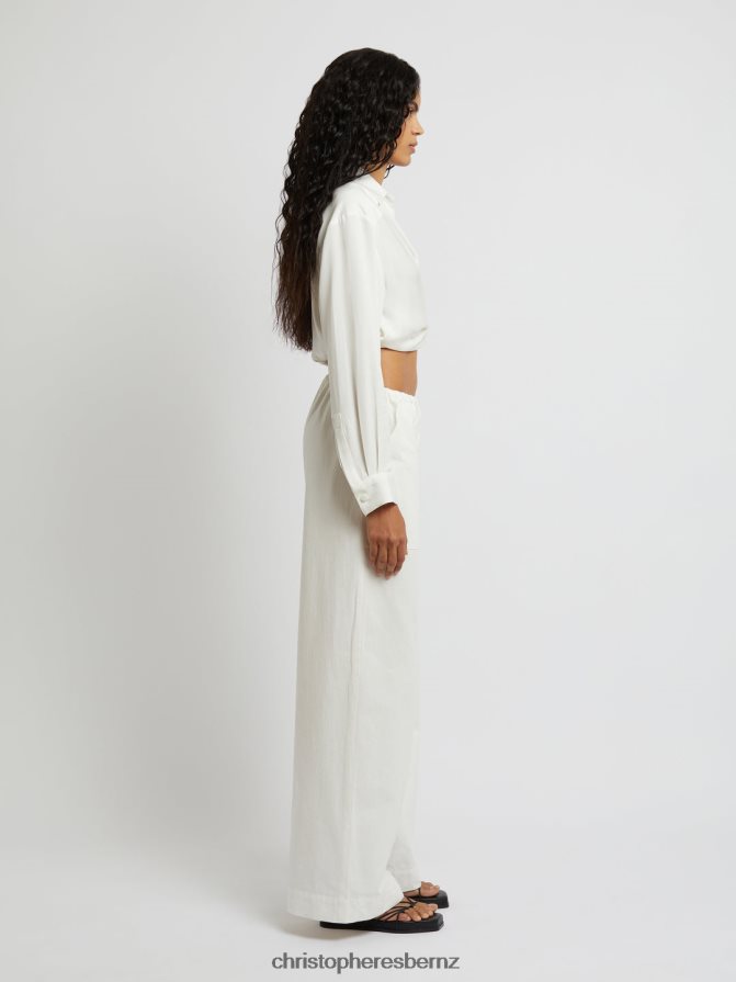 Christopher Esber White Wrapped Crop Shirt Clothing R68N6Z117