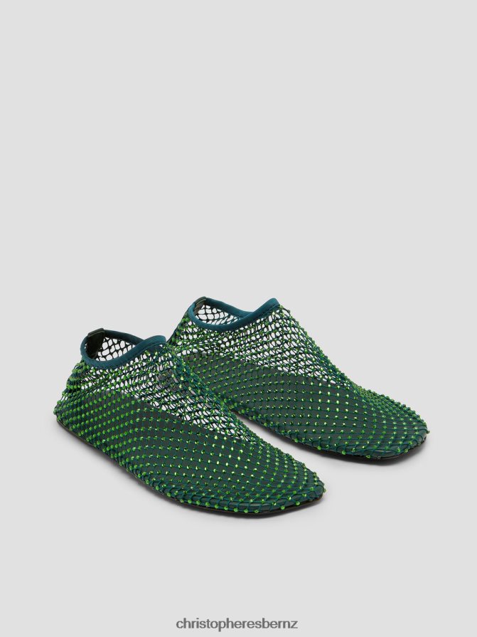 Christopher Esber Dypsis/Green Minette Flat Footwear R68N6Z197